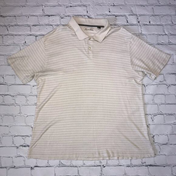 Beige Tasso Elba Striped Polo - Picture 14 of 15
